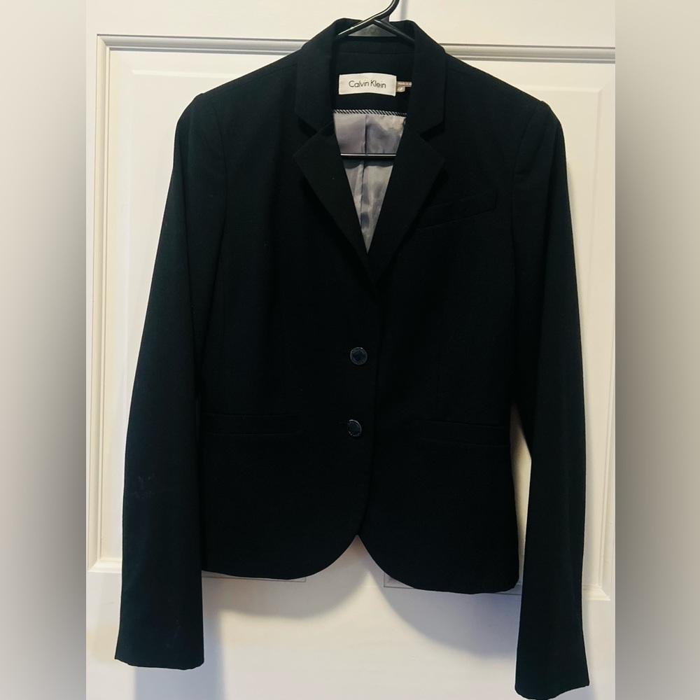 Black Calvin Klein Suit Jacket